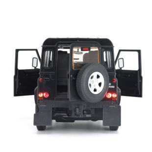MASINA CU TELECOMANDA LAND ROVER DEFENDER NEGRU CU SCARA 1 LA 14 - Img 4