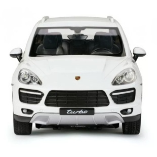 MASINA CU TELECOMANDA PORSCHE CAYENNE TURBO ALB CU SCARA 1 LA 14 - Img 4