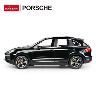 MASINA CU TELECOMANDA PORSCHE CAYENNE TURBO NEGRU CU SCARA 1 LA 14 - Img 5