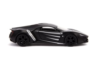 MASINUTA METALICA BLACK PANTHER LYKAN HYPERSPORT SCARA 1 LA 32 - Img 5