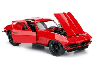 MASINUTA METALICA FAST AND FURIOUS 1966 CHEVY CORVETTE SCARA 1 LA 24 - Img 8