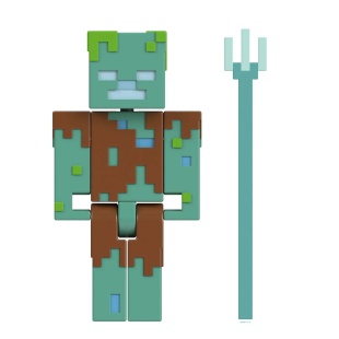 MINECRAFT CRAFT A BLOCK FIGURINA DROWNED 8CM - Img 3