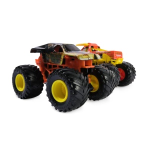 MONSTER JAM SET 2 MASINUTE METALICE MAX D XX SI EL TORO LOCO SCARA 1 LA 64 - Img 2