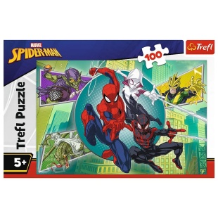 PUZZLE TREFL 100 MARVEL SPIDERMAN MASCA LUI SPIDERMAN - Img 3