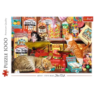 PUZZLE TREFL 1000 PISICI SI DULCIURI - Img 3