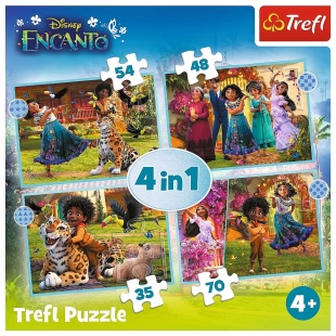 PUZZLE TREFL 4IN1 ENCANTO LUMEA MAGICA - Img 6