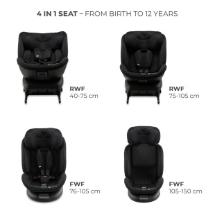 SCAUN AUTO KINDERKRAFT XPEDITION 3 I-SIZE 40-150 CM, BLACK - Img 10