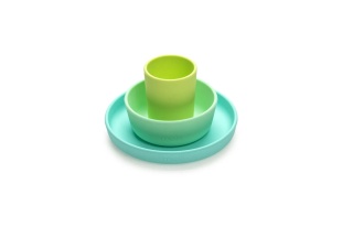 SET 3 RECIPIENTE SILICON HRANA BEBE, MELII, BLUE&LIME&MINT - Img 3