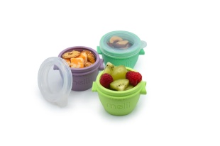 SET 4 RECIPIENTE SILICON SNAP&GO, MELII, 4*177 ML - Img 4