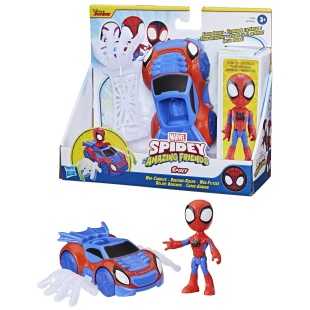 SPIDEY PRIETENII EXTRAORDINARI SET MASINUTA SI FIGURINA SI ACCESORIU SPIDEY - Img 6