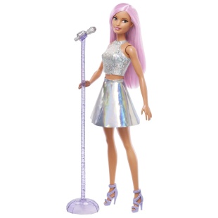 BARBIE PAPUSA BARBIE YOU CAN BE SET BARBIE STAR POP SI MICROFON - Img 6