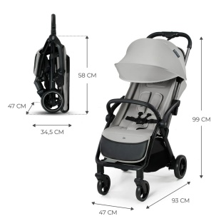 CARUCIOR SPORT KINDERKRAFT APINO, 0-22 KG, DOVE GREY - Img 9