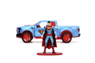JADA DC SET FIGURINA METALICA SUPERMAN SI MASINUTA 2017 FORD F 150 RAPTOR SCARA 1:32 - Img 8