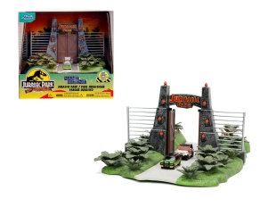 JADA JURASSIC PARK SCENA NANO CU 2 VEHICULE METALICE - Img 8