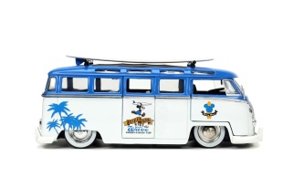 JADA MASINA DIN METAL VOLKSWAGEN T1 BUS SCARA 1 LA 24 SI FIGURINA MICKEY MOUSE - Img 5