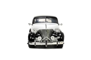 JADA SET MASINUTA METALICA CHEVROLET MASTER DELUXE 1939 SCARA 1:24 SI FIGURINA MR MONOPOLY - Img 5