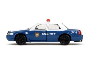 JADA THE WALKING DEAD RICK CRIMES MASINUTA METALICA FORD CROWN VICTORIA SCARA 1:32 - Img 5