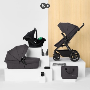 KINDERKRAFT MULTIFUNCTIONAL STROLLER A TOUR 3IN1 MINK PRO DARK GREY - Img 8