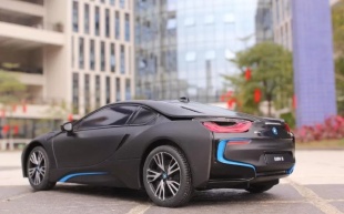 MASINA CU TELECOMANDA BMW i8 NEGRU CU SCARA 1 LA 18 - Img 7