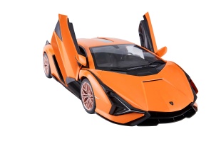 MASINA CU TELECOMANDA LAMBORGHINI SIAN PORTOCALIU CU SCARA 1 LA 14 - Img 6