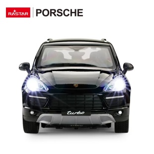 MASINA CU TELECOMANDA PORSCHE CAYENNE TURBO NEGRU CU SCARA 1 LA 14 - Img 6