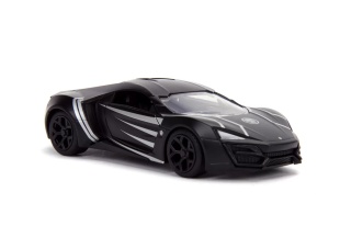 MASINUTA METALICA BLACK PANTHER LYKAN HYPERSPORT SCARA 1 LA 32 - Img 6