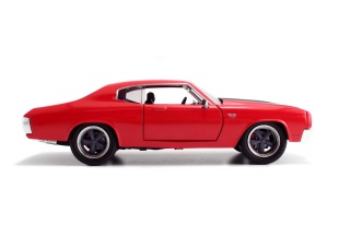 MASINUTA METALICA FAST AND FURIOUS 1970 CHEVY CHEVELLE SCARA 1 LA 24 - Img 5
