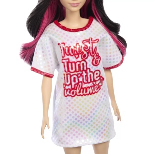 PAPUSA BARBIE FASHIONISTA BRUNETA CU ROCHITA SPORT - Img 3