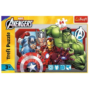 PUZZLE TREFL 24 MAXI MARVEL RAZBUNATORII INTOTDEAUNA JUST - Img 3