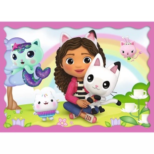 PUZZLE TREFL 4IN1 GABBYS DOLLHOUSE AVENTURILE LUI GABBY - Img 3