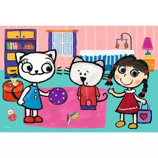PUZZLE TREFL 60 KICIA KOCIA SI PRIETENII - Img 2
