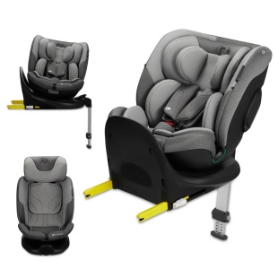 SCAUN AUTO KINDERKRAFT I-FIX, I-SIZE 40-150 CM, COOL GREY - Img 2