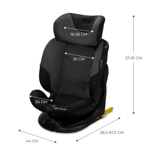 SCAUN AUTO KINDERKRAFT I-FIX, I-SIZE 40-150 CM, GRAPHITE BLACK - Img 10