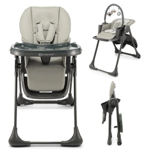 SCAUN DE MASA KINDERKRAFT TUMMIE, PLIABIL, GREY - Img 3