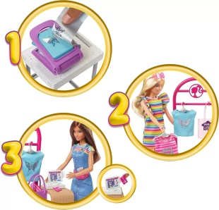 BARBIE SET BARBIE MAGAZINUL DE IMPRIMAT - Img 5