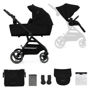 CARUCIOR KINDERKRAFT YOXI 2IN1, PURE BLACK - Img 2
