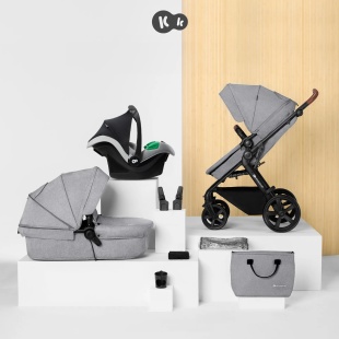 KINDERKRAFT MULTIFUNCTIONAL STROLLER A TOUR 3IN1 MINK PRO LIGHT GREY - Img 2