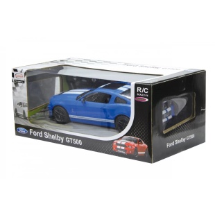 MASINA CU TELECOMANDA FORD SHELBY GT500 ALBASTRU CU SCARA 1 LA 14