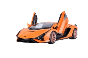 MASINA CU TELECOMANDA LAMBORGHINI SIAN PORTOCALIU CU SCARA 1 LA 14 - Img 7
