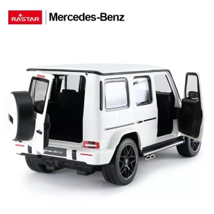 MASINA CU TELECOMANDA MERCEDES-BENZ G63 ALB SCARA 1 LA 14 - Img 8