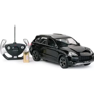 MASINA CU TELECOMANDA PORSCHE CAYENNE TURBO NEGRU CU SCARA 1 LA 14 - Img 7