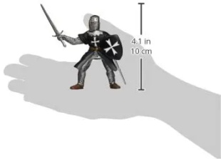 PAPO FIGURINA CAVALER HOSPITALLER CU SABIE - Img 3