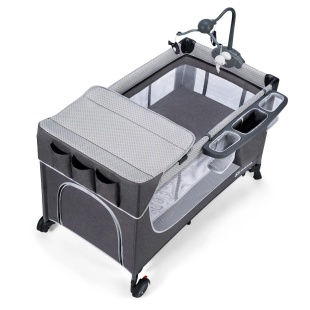 PATUT DE CALATORIE KINDERKRAFT LEODY, CU ACCESORII, GREY - Img 9
