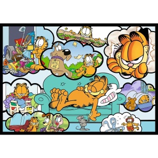 PUZZLE TREFL 4X250 LUI GARFIELD NU II PLACE ZIUA DE LUNI - Img 2