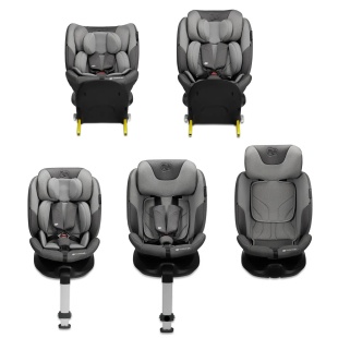 SCAUN AUTO KINDERKRAFT I-FIX, I-SIZE 40-150 CM, COOL GREY - Img 3