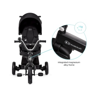 TRICICLETA KINDERKRAFT EASYTWIST, BLACK - Img 8