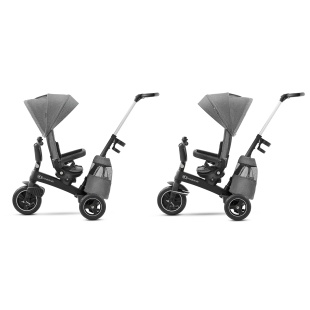 TRICICLETA KINDERKRAFT EASYTWIST, PLATINUM GREY - Img 5