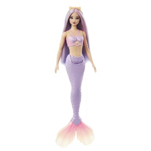 BARBIE DREAMTOPIA PAPUSA SIRENA CU PAR MOV SI COADA MOV - Img 2