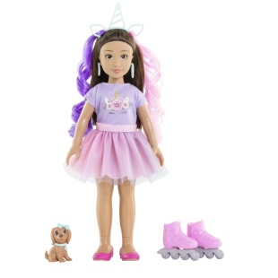 COROLLE SET UNICORN PAPUSA LUNA 28CM - Img 2
