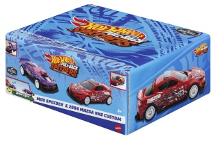 HOT WHEELS SET 2 MASINUTE METALICE PULL BACK MOD SPEEDER SI 2004 MAZDA RX8 CUSTOM 1:43 - Img 2
